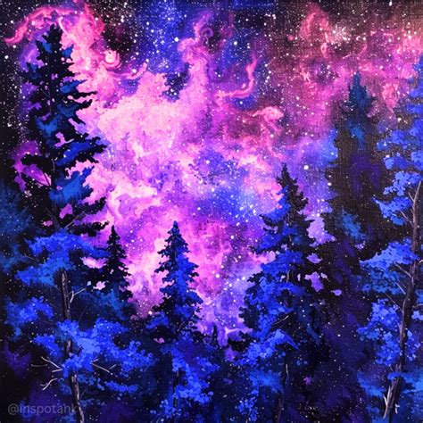 50+ Acrylic Forest Painting Inspiration Ideas & Tutorials [Art ...