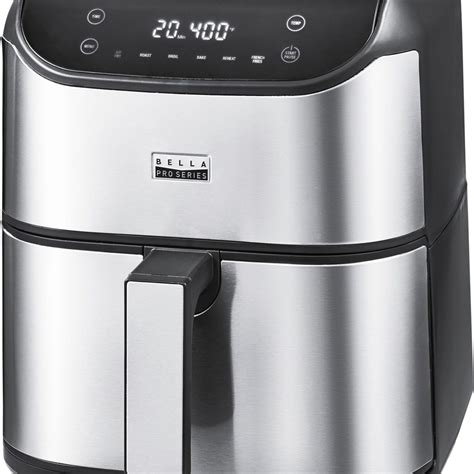 Bella Pro Series 6 Qt Digital Air Fryer With Stainless Finish Stainless Steel The Market