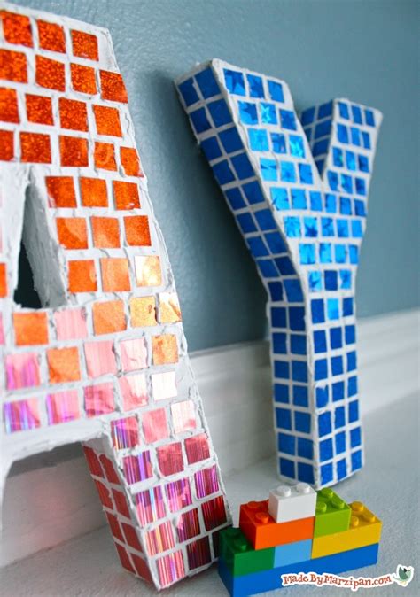 Letters Mosaic Template Free