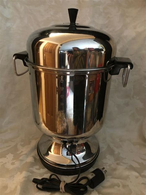 Vintage Farberware 155c Stainless Steel Automatic Percolator Coffee Urn 55 Cups 1985838922