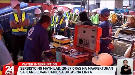 Maynilad Water Service Interruption Up To 57 Hours Pipeline Repair