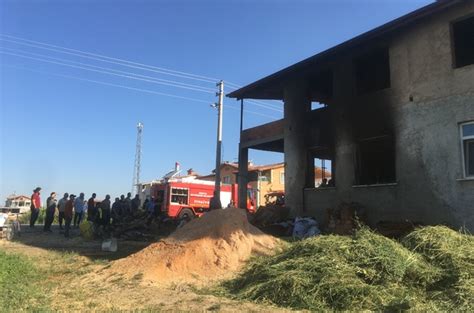 Konyada evde çıkan yangın korkuttu Konya Haberleri