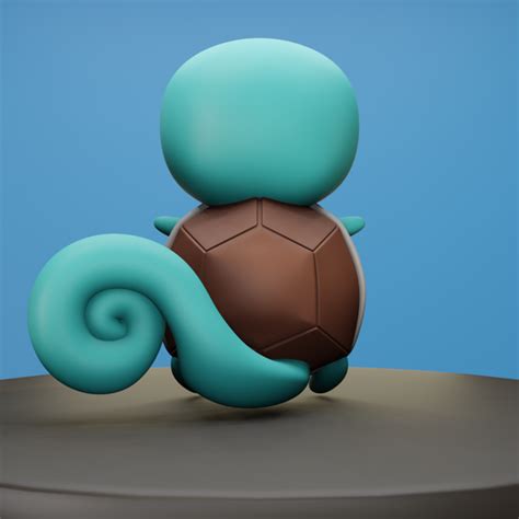 Descargar Archivo OBJ Derpy Squirtle Objeto Para Impresora 3D Cults