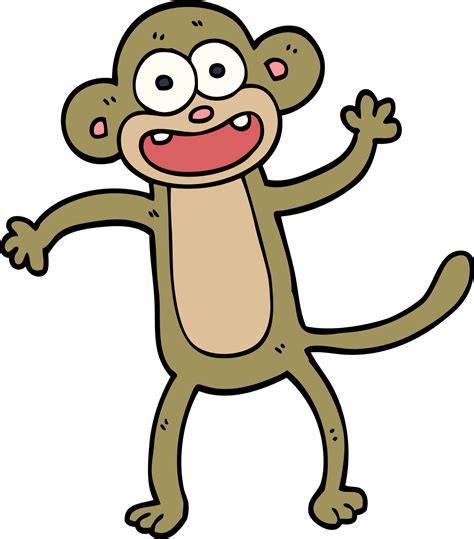 Cartoon Doodle Crazy Monkey 45216240 Png