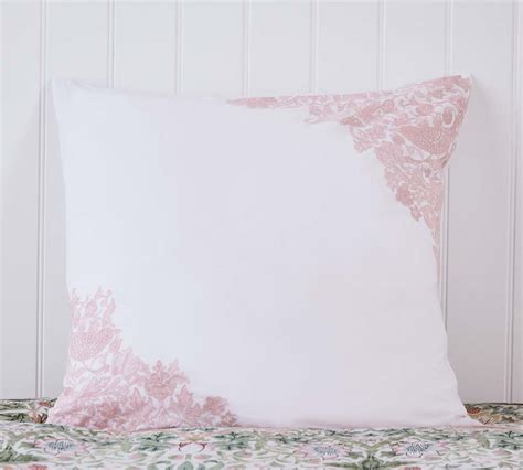 Morris And Co Strawberry Thiefsevern Cochineal Pink Square Pillowcase