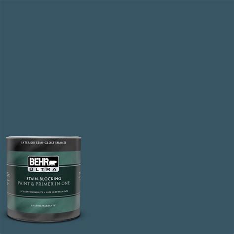 Behr Ultra Qt S Deep Breath Semi Gloss Enamel Exterior Paint