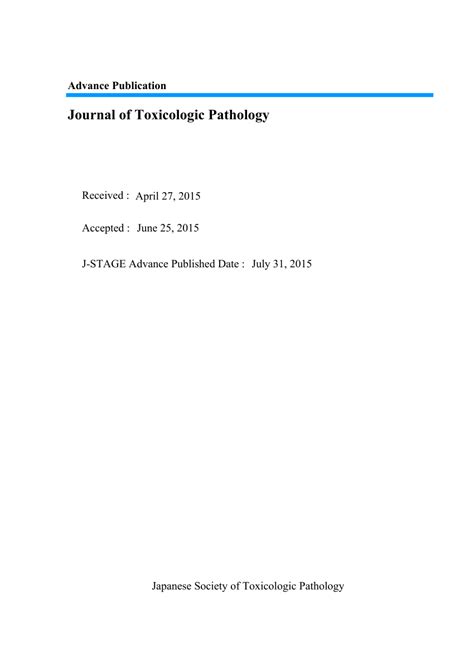 Pdf Histopathological Evaluation Of The Ocular Irritation Potential