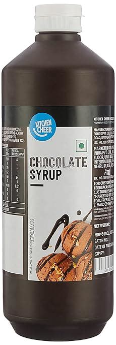 Amazon Brand Kitchen Cheer Chocolate Syrup 13 Kg Rich Chocolate