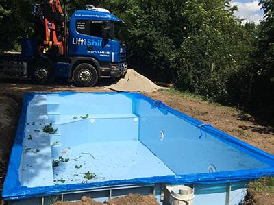 Hot Tubs And Swimming Pool Transport Lift And Shift Hiab Hire