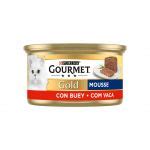 Ração Húmida Purina Gourmet Gold Mousse Vaca 85g Kuantokusta