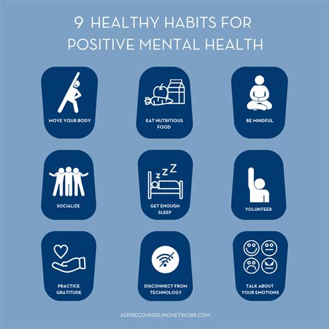 9 Healthy Habits For Positive Mental Health — Aspire Counseling Network