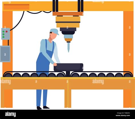 Industria De Fabricaci N De Dibujos Animados Imagen Vector De Stock Alamy