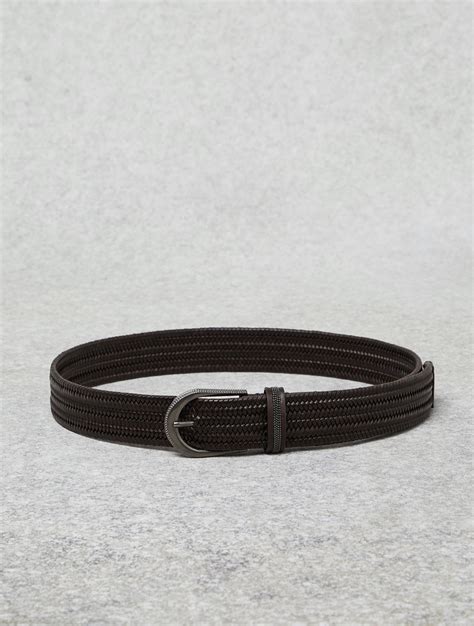 BRUNELLO CUCINELLI Braided Leather Belt Holt Renfrew