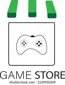 Game Store Logo Design Stock Vector (Royalty Free) 2139950207 ...