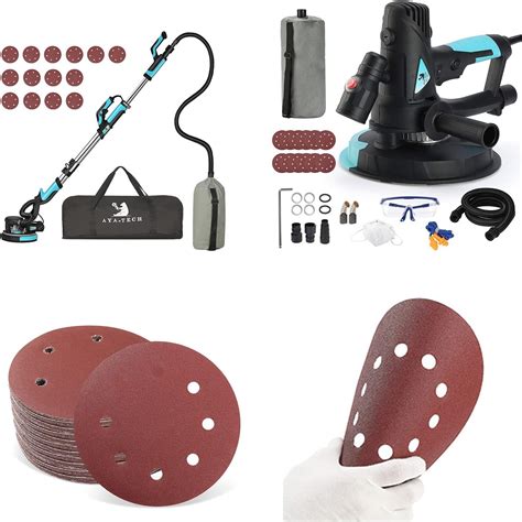 Drywall Sander With Vacuum Inch Holes Hook And Loop Sandpaper