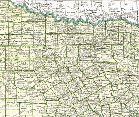 Vintage Texas State Map 14x11 Map From 1944 United States Etsy