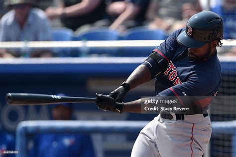 Jackie Bradley Jr 25 Of The Boston Red Sox Swings At A Pitch During