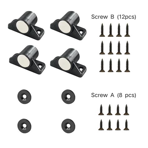 Snapklik Sunivaca 4 Pack Magnetic Door Catch Cabinet Magnets