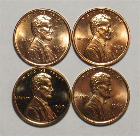 P D S S Lincoln Memorial Cents Three In Bu And A Proof For Sale