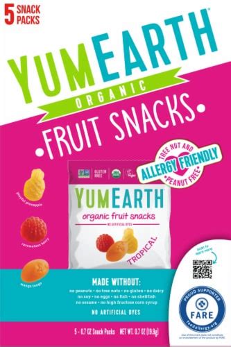 Yum Earth® Organic Tropical Fruit Snacks 5 Ct 07 Oz Ralphs