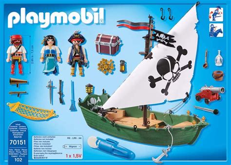 Barco Pirata Motor Submarino De Playmobil DonDino Juguetes