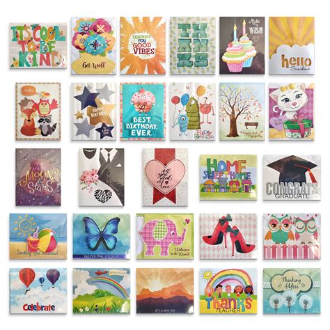 All Occasion Handmade Greeting Cards Assortment With Birthday Baby