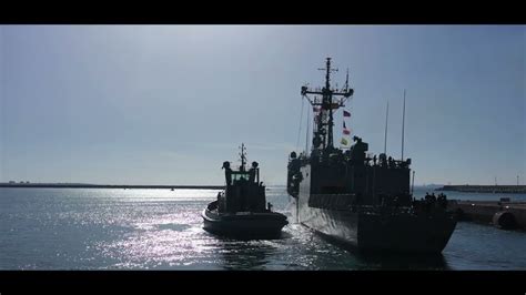 Salida De La Fragata Canarias Desde La Base Naval De Rota Youtube