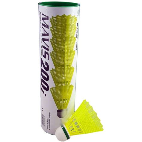 Yonex Mavis I Green Cap Yellow Nylon Shuttlecock