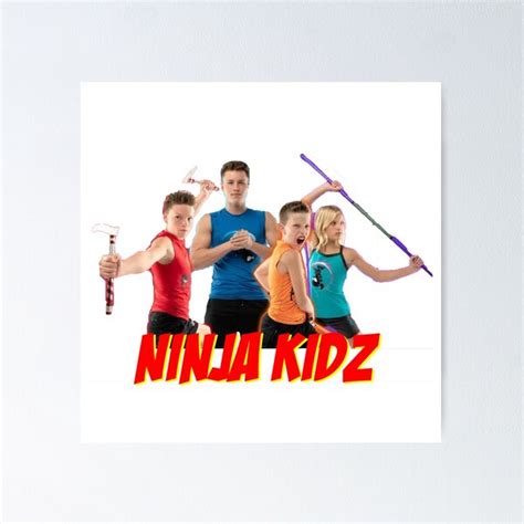 "Ninja Kidz Merch For Kids Party" Poster for Sale by Kittensurlie ...