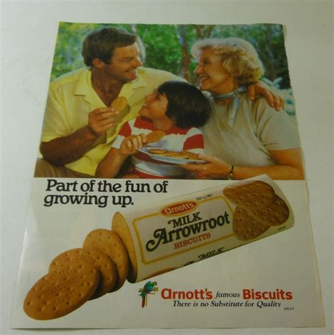 Arnott S Milk Arrowroot Biscuits Original Magazine Advert Treats And Treasures