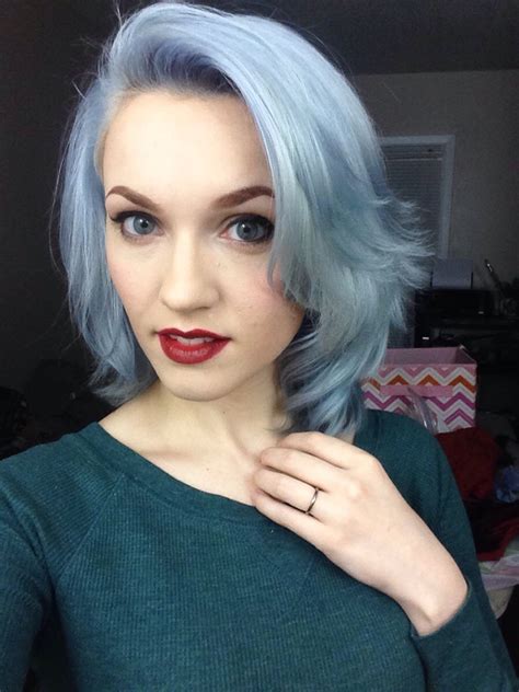 Latest hair experiment: ice blue : r/FancyFollicles