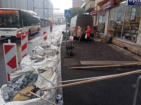 Šíp Výměna dlažby v ústecké Revoluční ulici