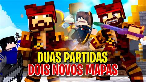 Novos Mapas De Bedwars Do Hypixel Duas Partidas Bedwars Youtube