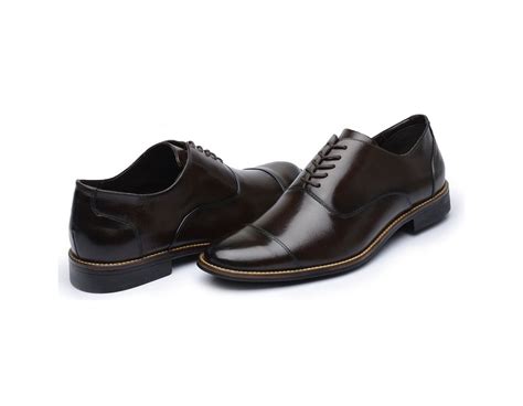 Sapato Social Masculino Oxford Couro DR18 Café STEFANELLO