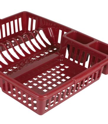 Gouttoir Vaisselle En Plastique Rouge Bordeaux X X Cm