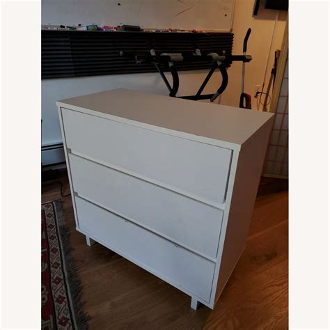 IKEA White 3 Drawer Dresser - AptDeco