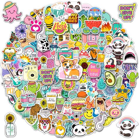 Buy Cute Stickers Bulk Pcs Vsco Stickers For Hydroflasks Waterproof