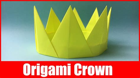 How To Make A Paper Crown For A King Origami Crown Easy Paper Crafts Diy Youtube