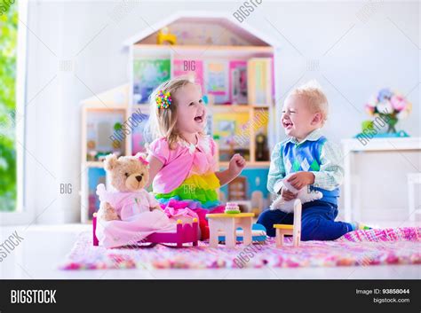 Kids Playing Stuffed Image & Photo (Free Trial) | Bigstock