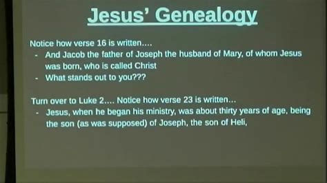 Am Class Genealogy Of Jesus Summertown Church Of Christ Live