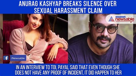 Filmmaker Anurag Kashyap Responds To Actress Payal Ghoshs Sexual