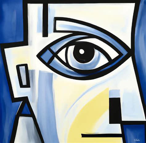 Picassos Eye Iris Paintings And Prints Abstract Geometric Artpal