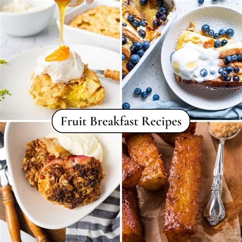 Fruit Breakfast Recipes - Kitchen Divas