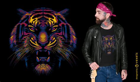 Tigergesicht T Shirt Designs Grafiken Mehr Merch