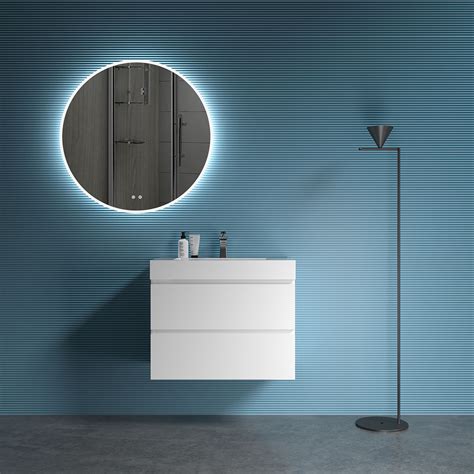 creating  minimalist    modern floating bathroom vanity