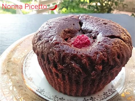 Muffin Al Cioccolato Fondente Con Cuore Morbido Di Lamponi Il Blog Di