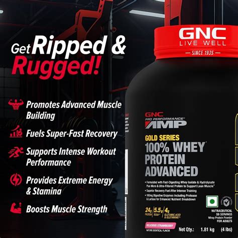 Gnc Gold Series Whey Protein Advanced Muscle Gainer At Best