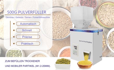 Hanchen 5 500g Pulver Füllmaschine Partikel Wiegemaschine Automatische