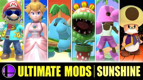 Super Mario Sunshine Mods In Smash Ultimate Youtube