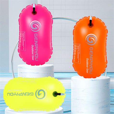 Inflatable Open Water Swim Buoy Tow Float Swimming Highly Visible Buoy